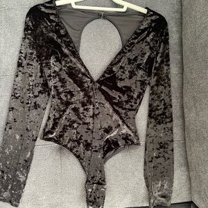 Victoria secret velvet bodysuit